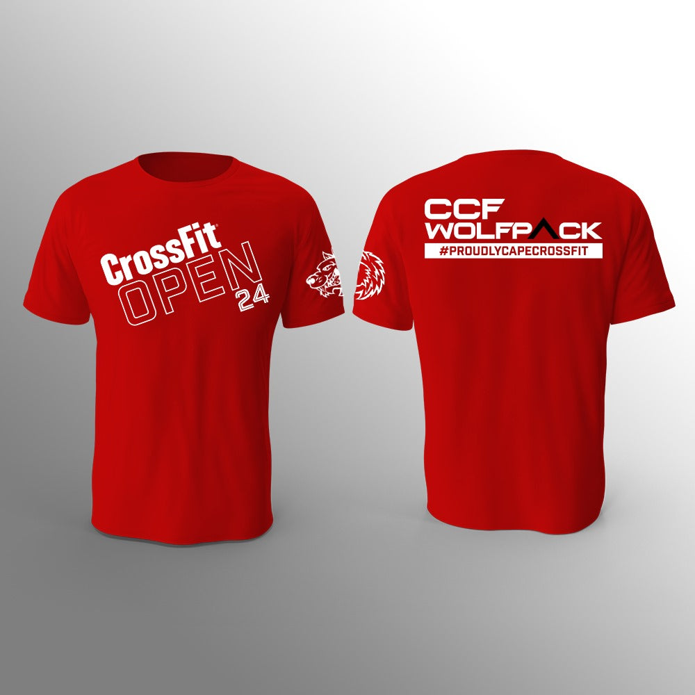 Cape CrossFit CCF Wolfpack Open24 - Red - T-Shirts
