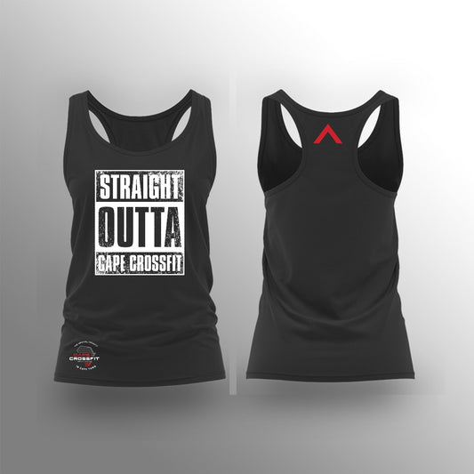 Cape CrossFit - Straight Outta - Ladies Vest - Black