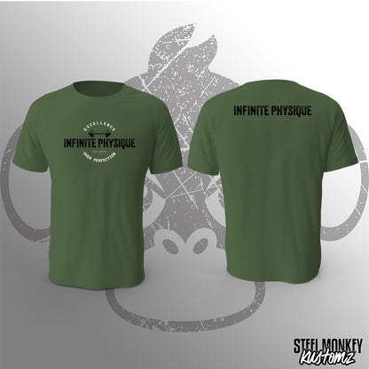 Infinite Physique - T-Shirt - Green - Black Print