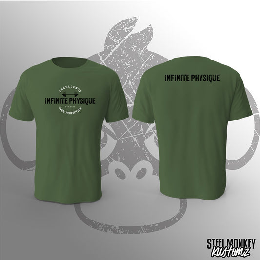 Infinite Physique - T-Shirt - Green - Black Print