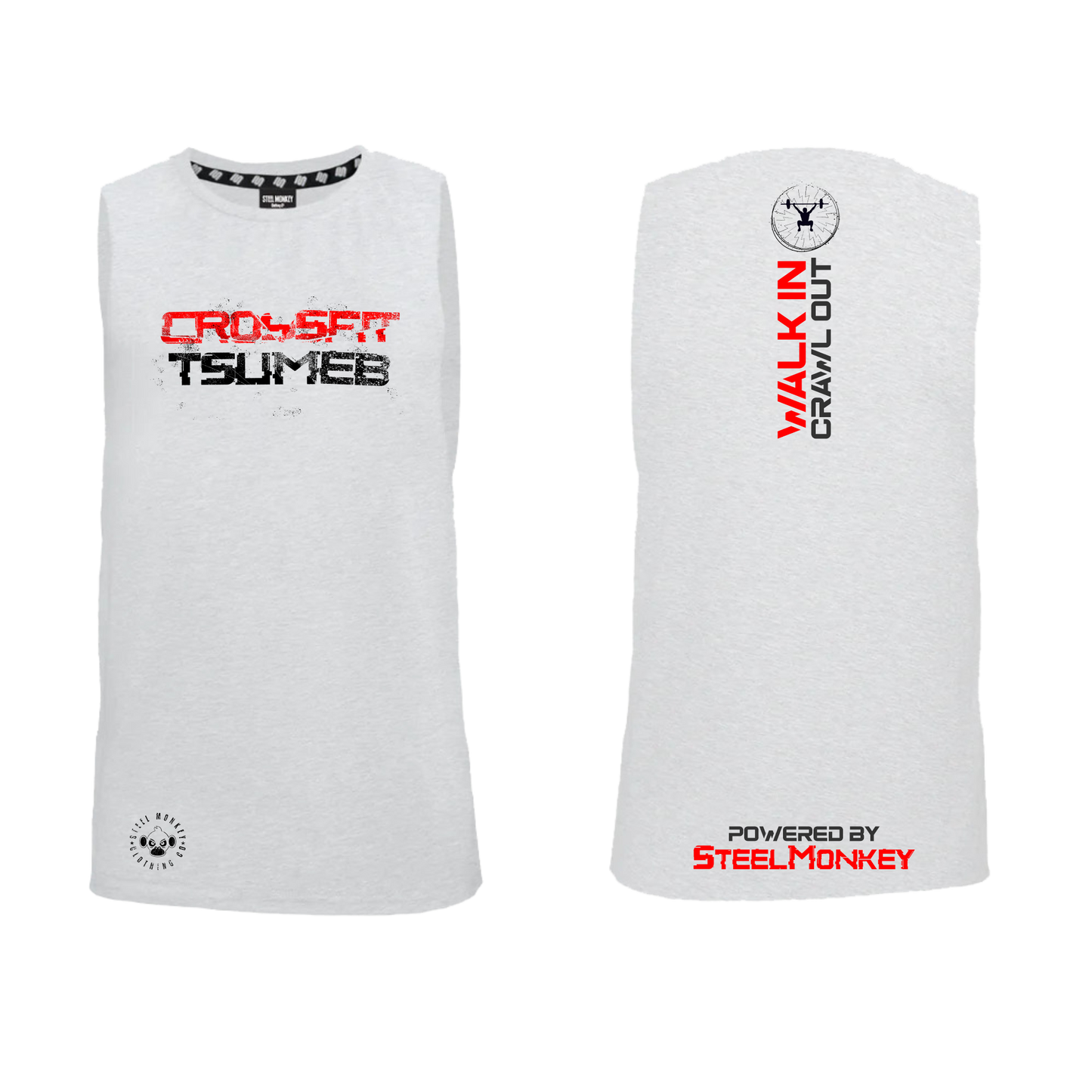 CF Namibia - Ladies Muscle Tanks - Crossfit Tsumeb - White