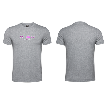 Mens T-Shirts - Grey Melange - 3D Design