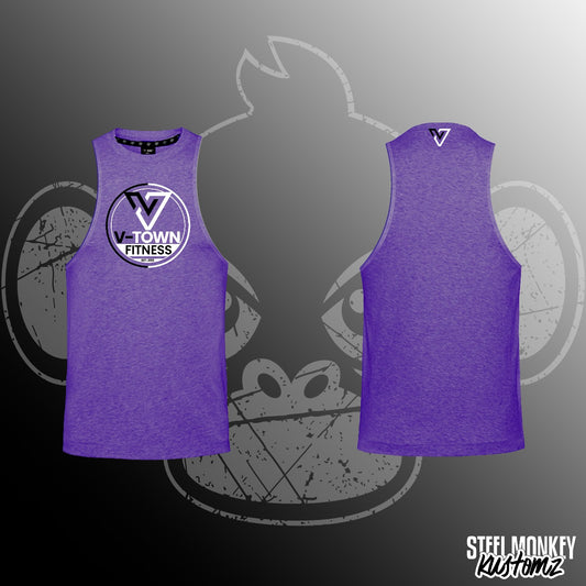 Battle Shirts - Indigo Melange - Ladies - Muscle Tank - XSmall