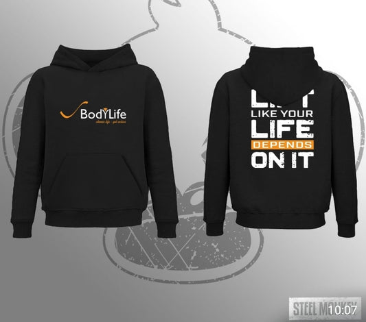 Body Life - Black Fleece Hoodie - 2Xlarge