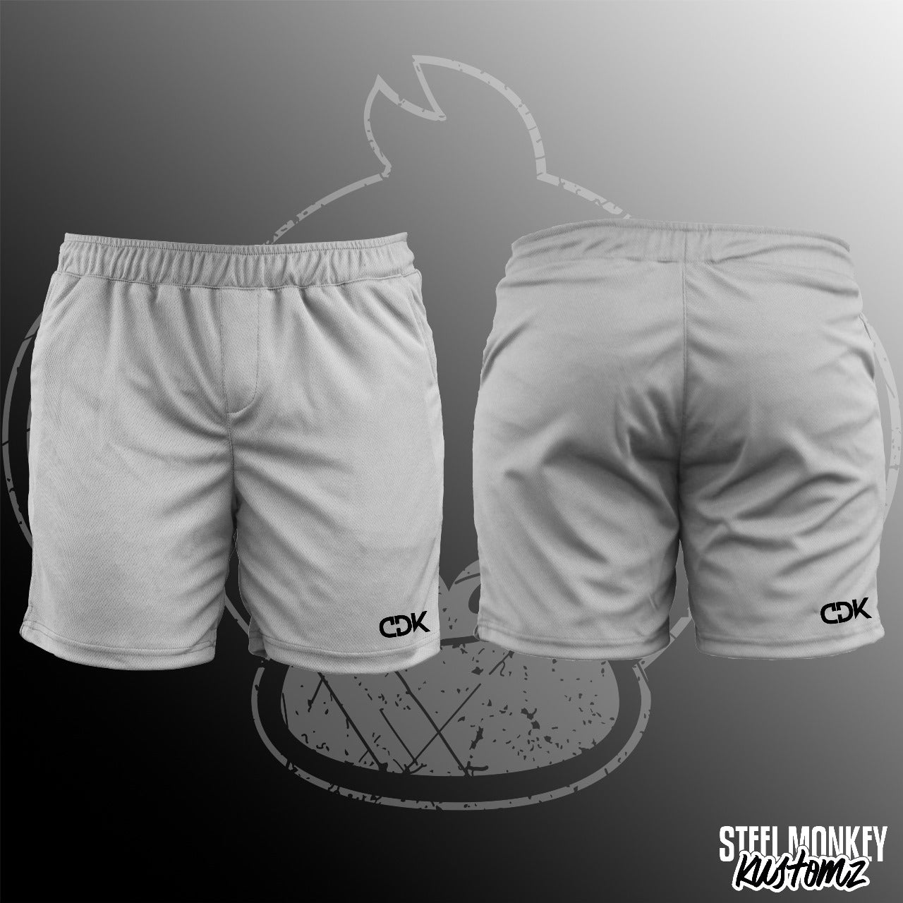 CDK - Silver Shorts - Birds Eye - Black Design