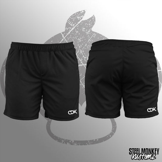 CDK - Mens Black - Birds Eye - Shorts - 2Xlarge - White Design