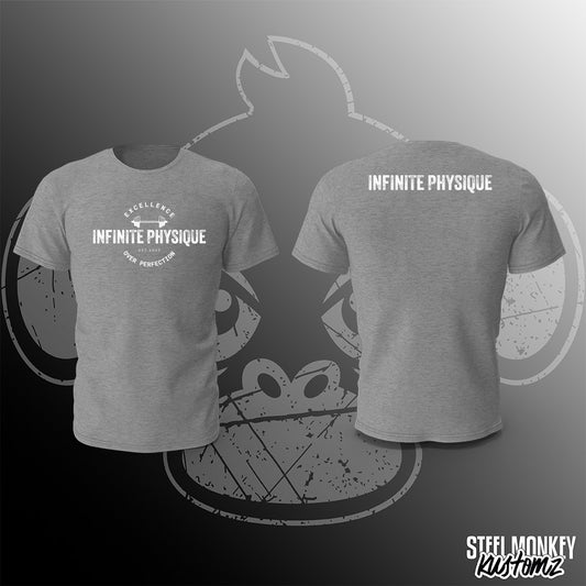 Infinite Physique - T-Shirt - Grey - White Print