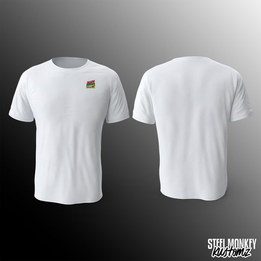 AUJN Media - White - Cotton - Pocket - T-Shirt