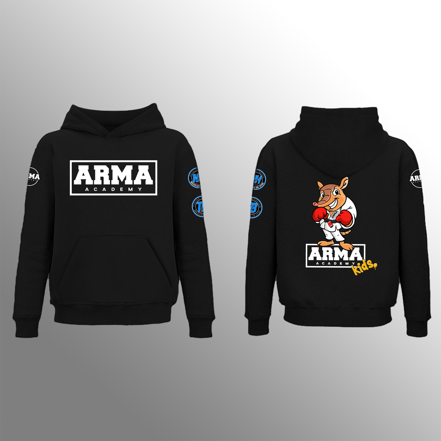 Arma Academy- Hoodie - Kids  - Black