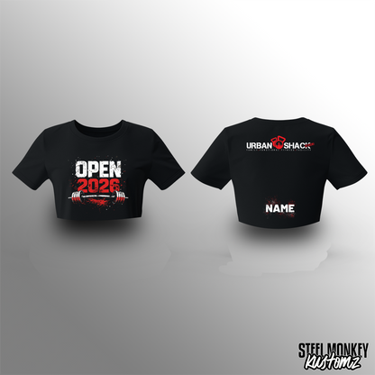 Urban Shack Open - T-Shirts -  Ladies - Crop Top - 2026