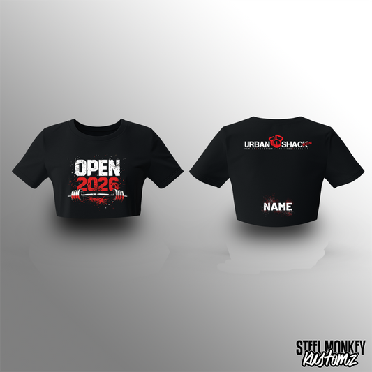 Urban Shack Open - T-Shirts -  Ladies - Crop Top - 2026