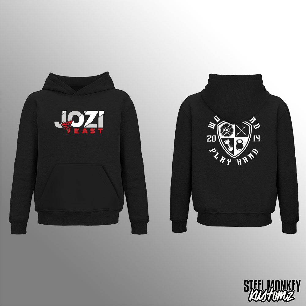 Jozi East - Work Hard - Black - Hoodie