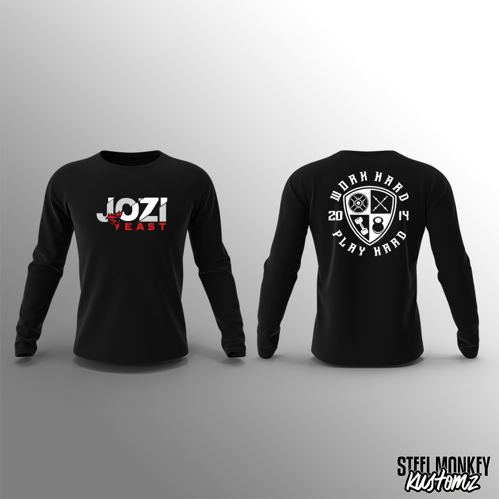 Jozi East - Work Hard - Black - Long Sleeve