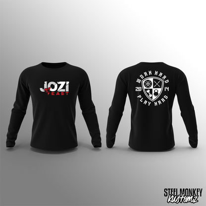 Jozi East - Work Hard - Black - Long Sleeve