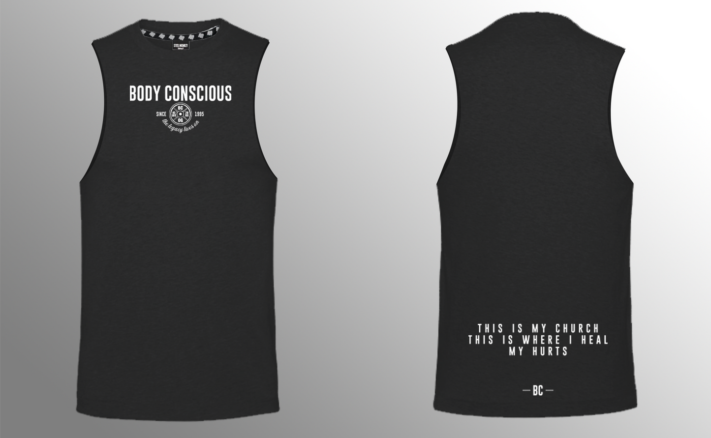 Body Conscious - Muscle Tank - Black
