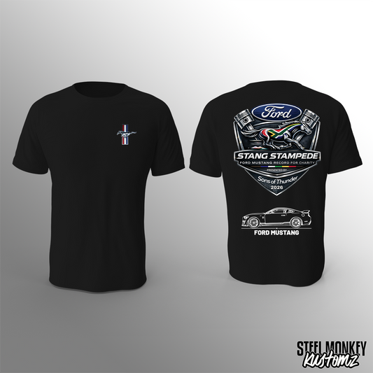 Stang Stampede  - T-Shirt - Black