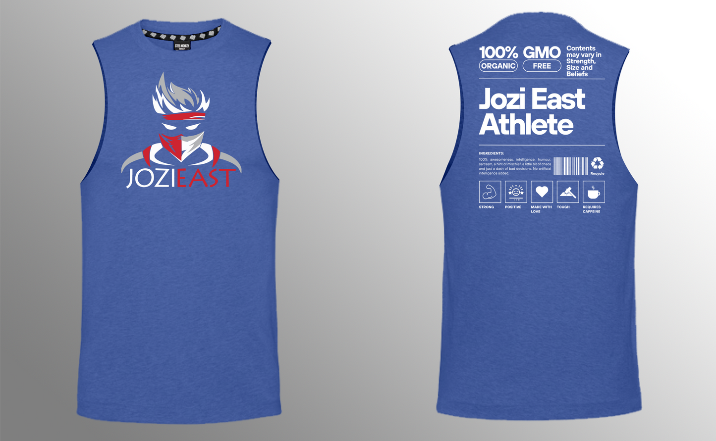 Jozi East - Athlete - Blue - Muscle Tanks