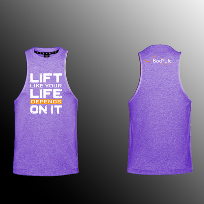 Body Life - Muscle Tank - Ladies - White print