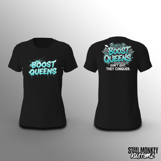 Boost Queens - Black - Ladies - Blue - T-Shirt