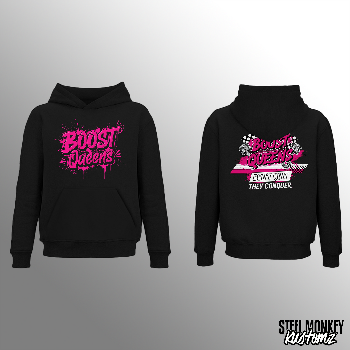 Boost Queens - Black - Ladies - Pink - Hoodie