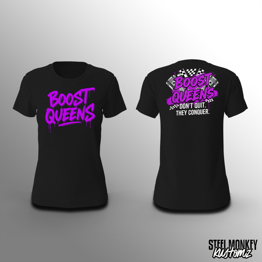 Boost Queens - Black - Ladies - Purple - T-Shirt
