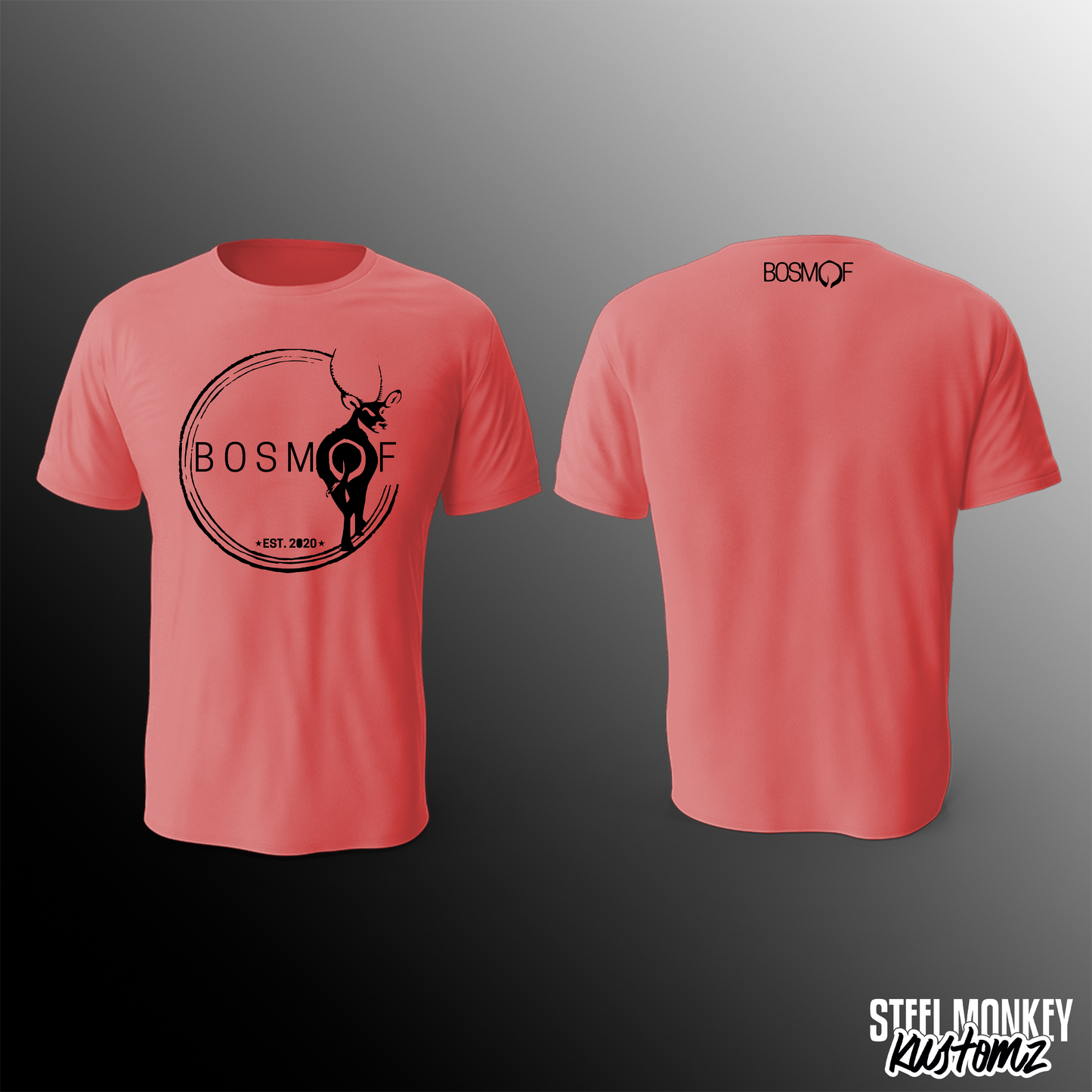 Bosmof - Dusty Pink - T-Shirt - Design 1