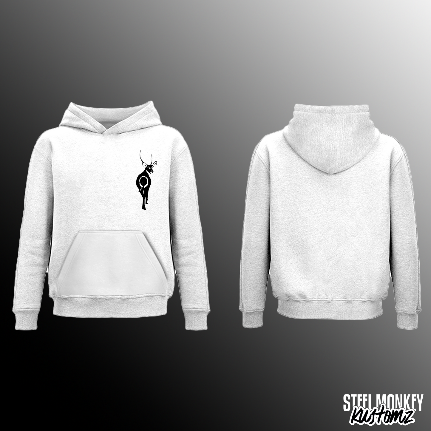 Bosmof - White  Hoodie - Design 3