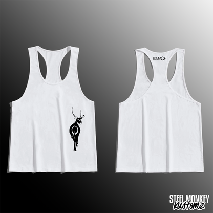 Bosmof - Mens - White - Stringer Vest - Design 3