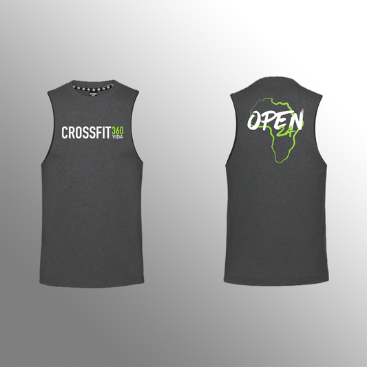 CrossFit 360 Vida - Muscle Tank - Open24 - Charcoal