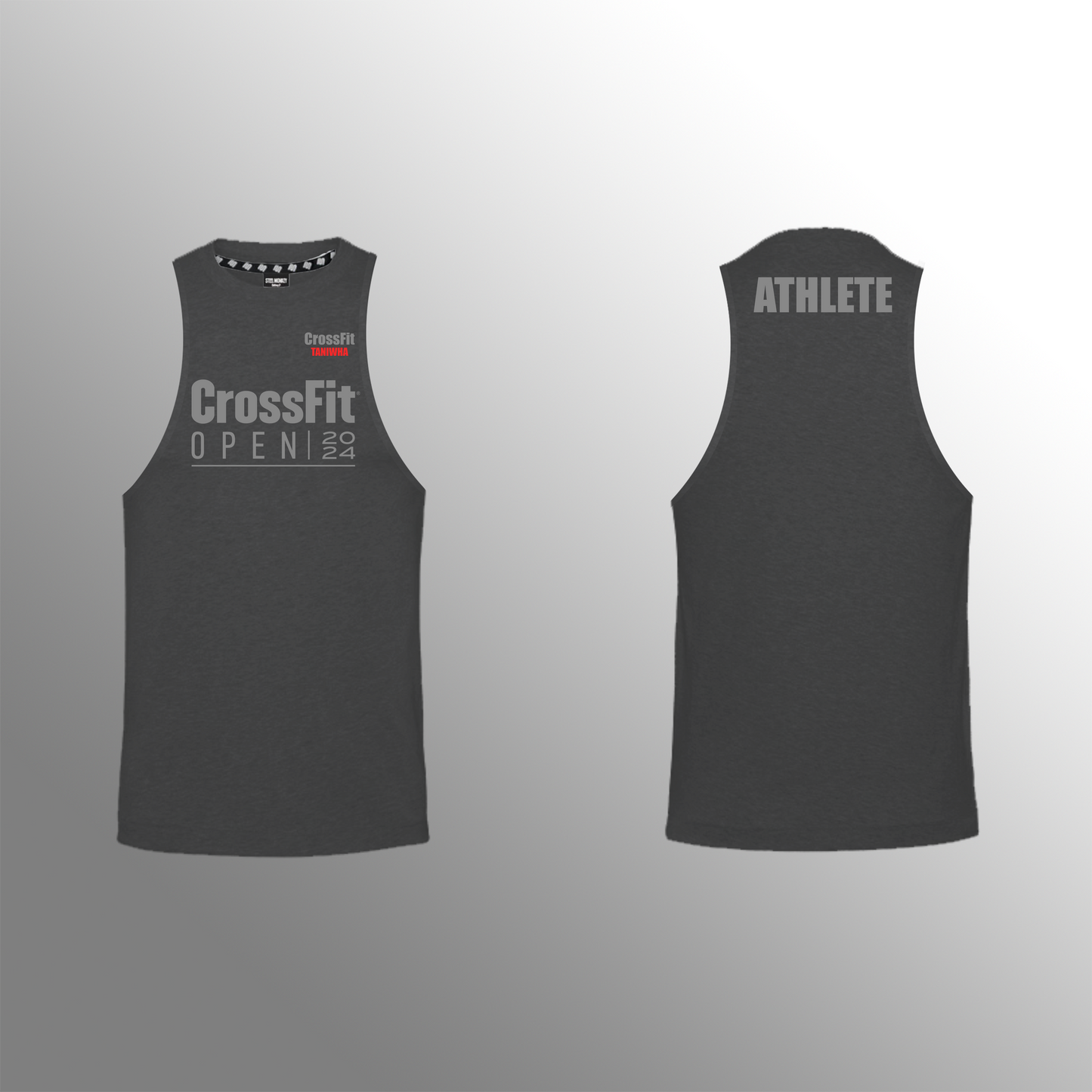 CrossFit Taniwha - Open24 - Muscle Tank - Charcoal