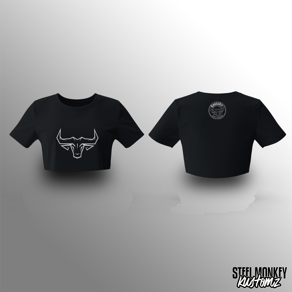 CrossFit East London - Merch - Crop Top T-Shirts - Buffalo Head