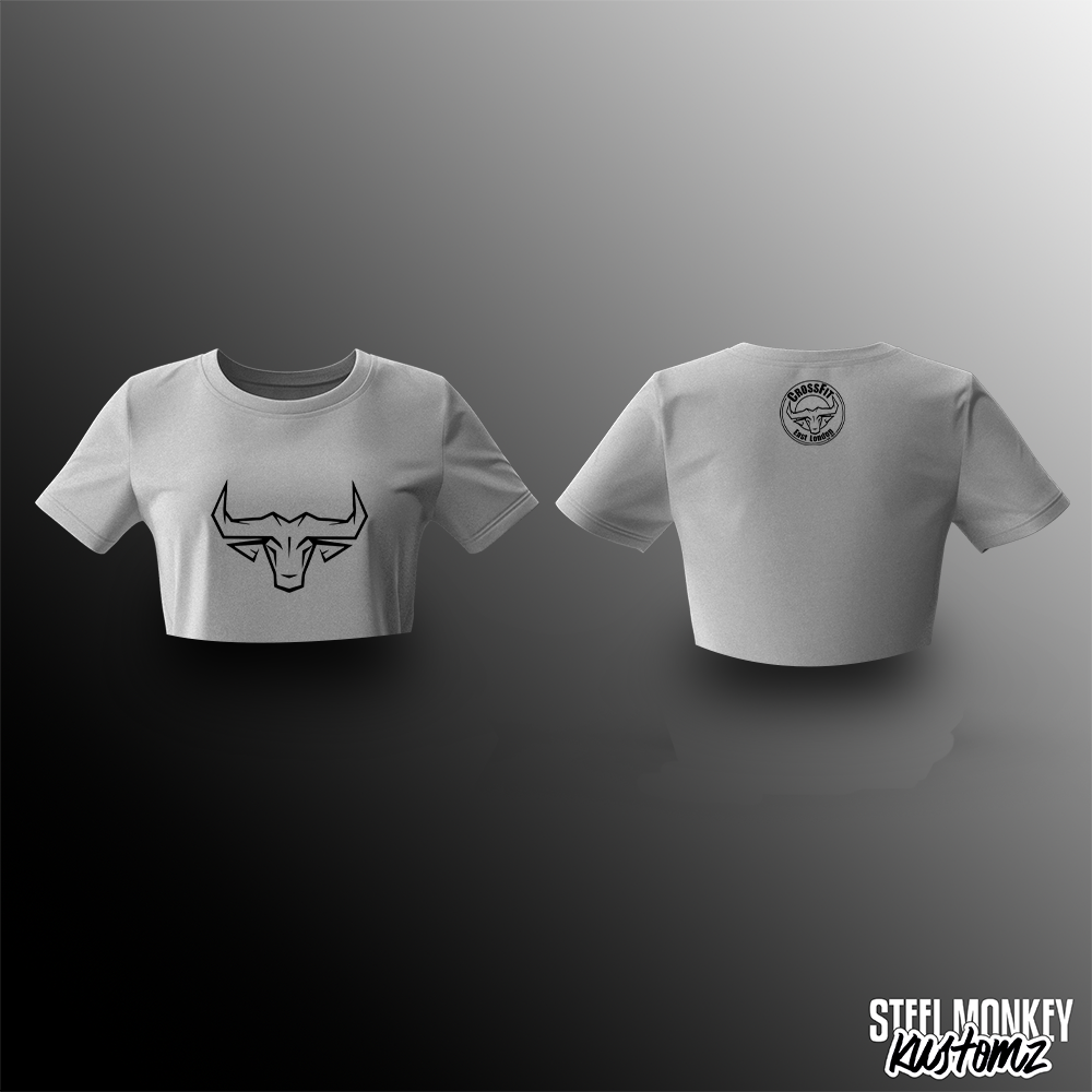 CrossFit East London - Merch - Crop Top T-Shirts - Buffalo Head