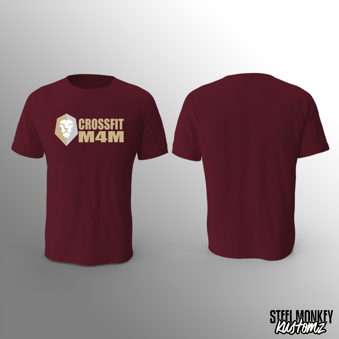 CrossFit M4M - T-Shirt - Burgundy