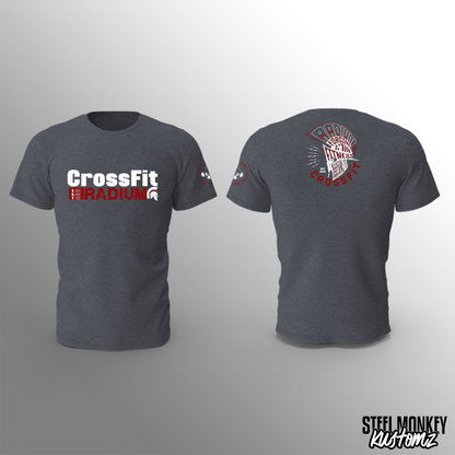 CrossFit Radium - T-Shirt - Charcoal - White & Red