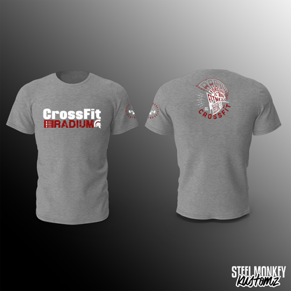 CrossFit Radium - T-Shirt - Grey - White & Red