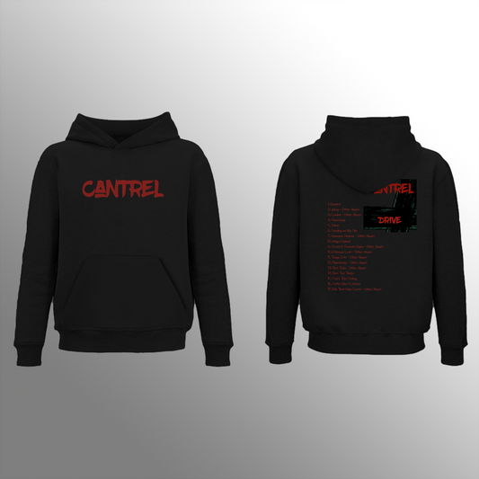 Cantrel - Hoodie - Black - Red Print