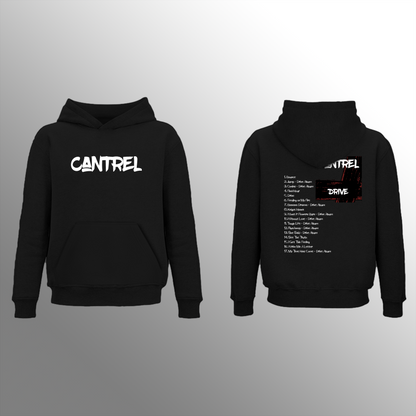 Cantrel - Hoodie - Black - White Print