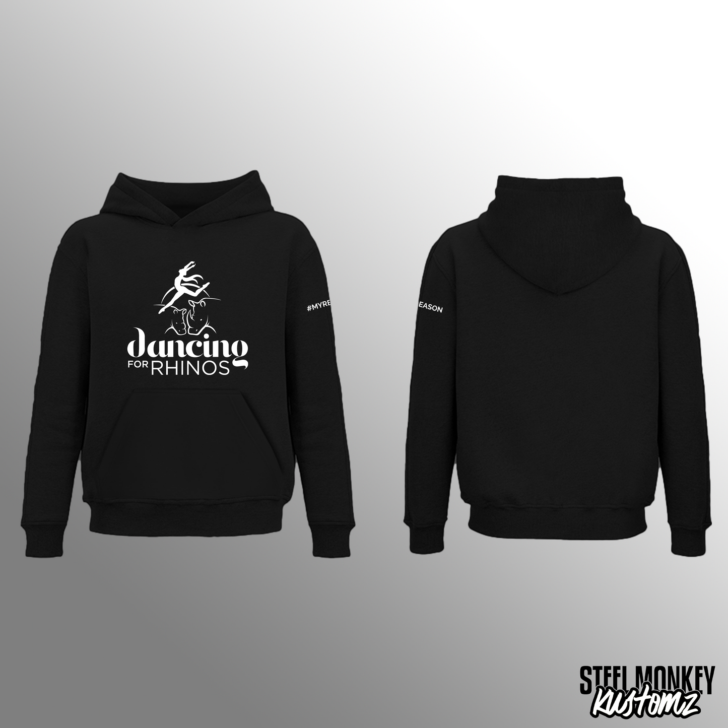 Dancing For Rhinos - Hoodies - Black