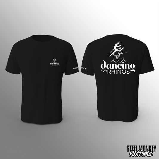 Dancing For Rhinos - T-Shirt - Black