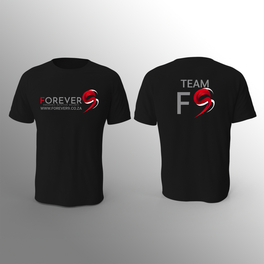 Forever 9 - T-Shirt - Black