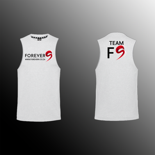 Forever 9 - Muscle Tank - White