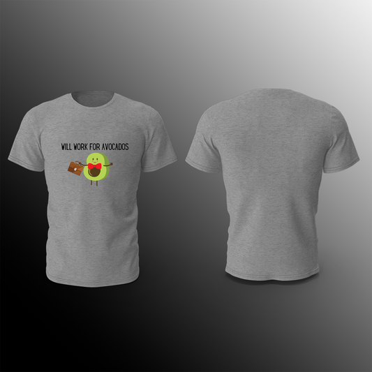 NutriFundi - Grey - T-Shirt - Will work for 🥑