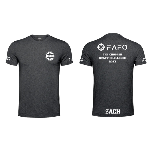 Graft Games - FAFO - Charcoal - Tshirt - Zach