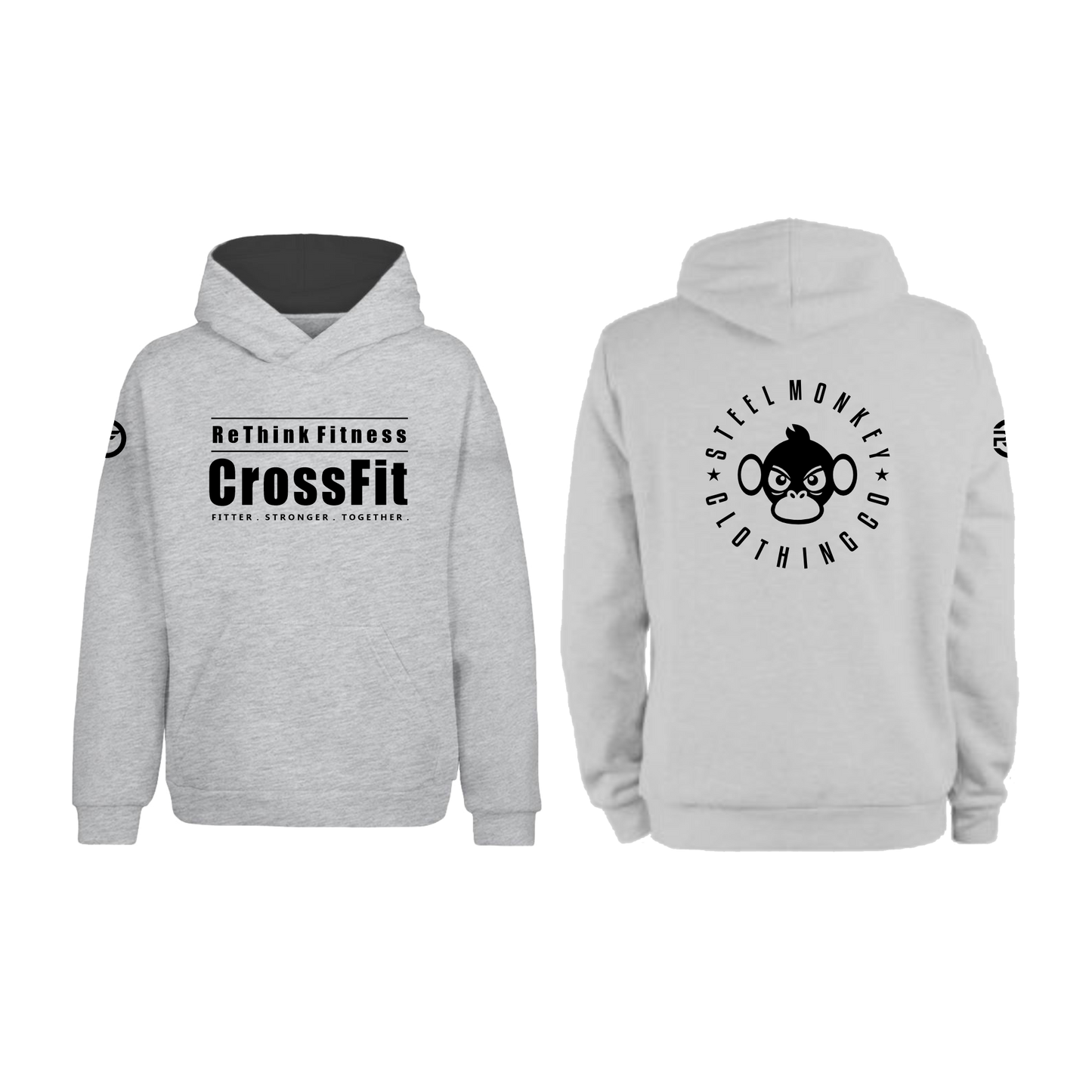 Rethink Fitness Crossfit - Hoodie - Grey