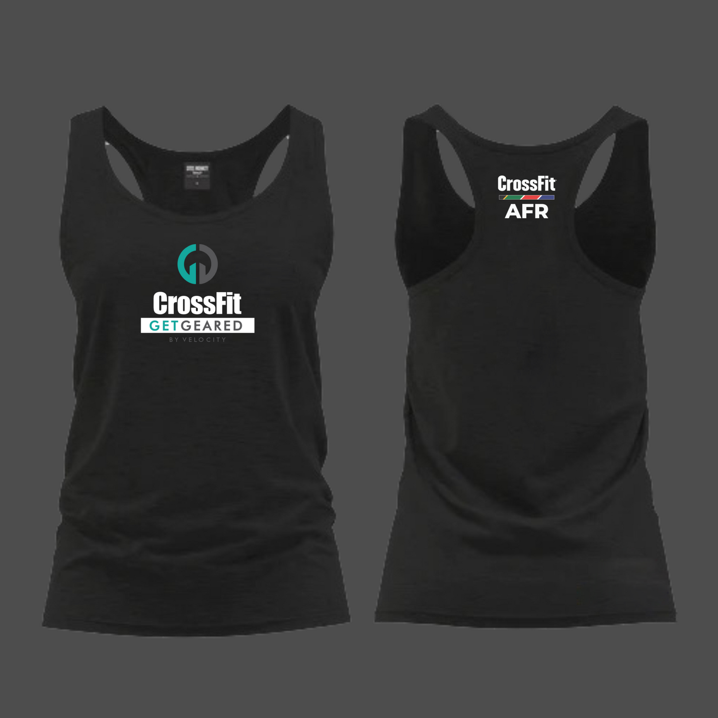 CF Get Geared - Ladies Vest - Chest Prints