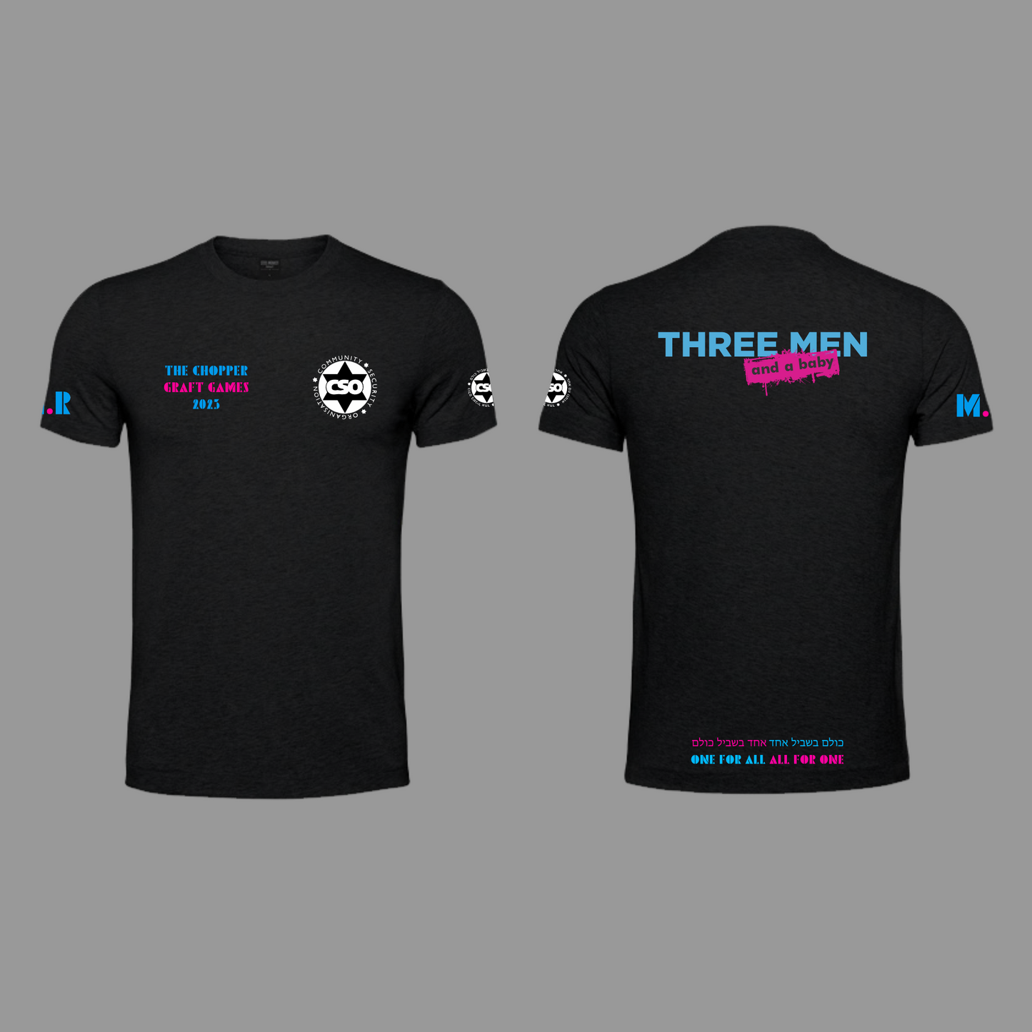 Graft Games - Three Men - Black - Tshirt - MR