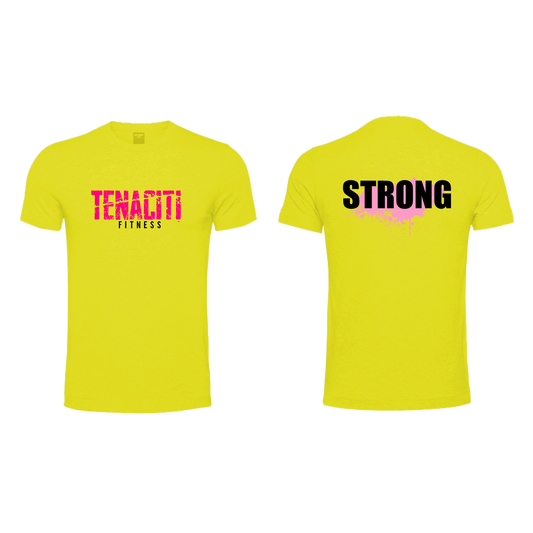 Tenaciti Fitness - Tshirt - Yellow - Brushed Spandex