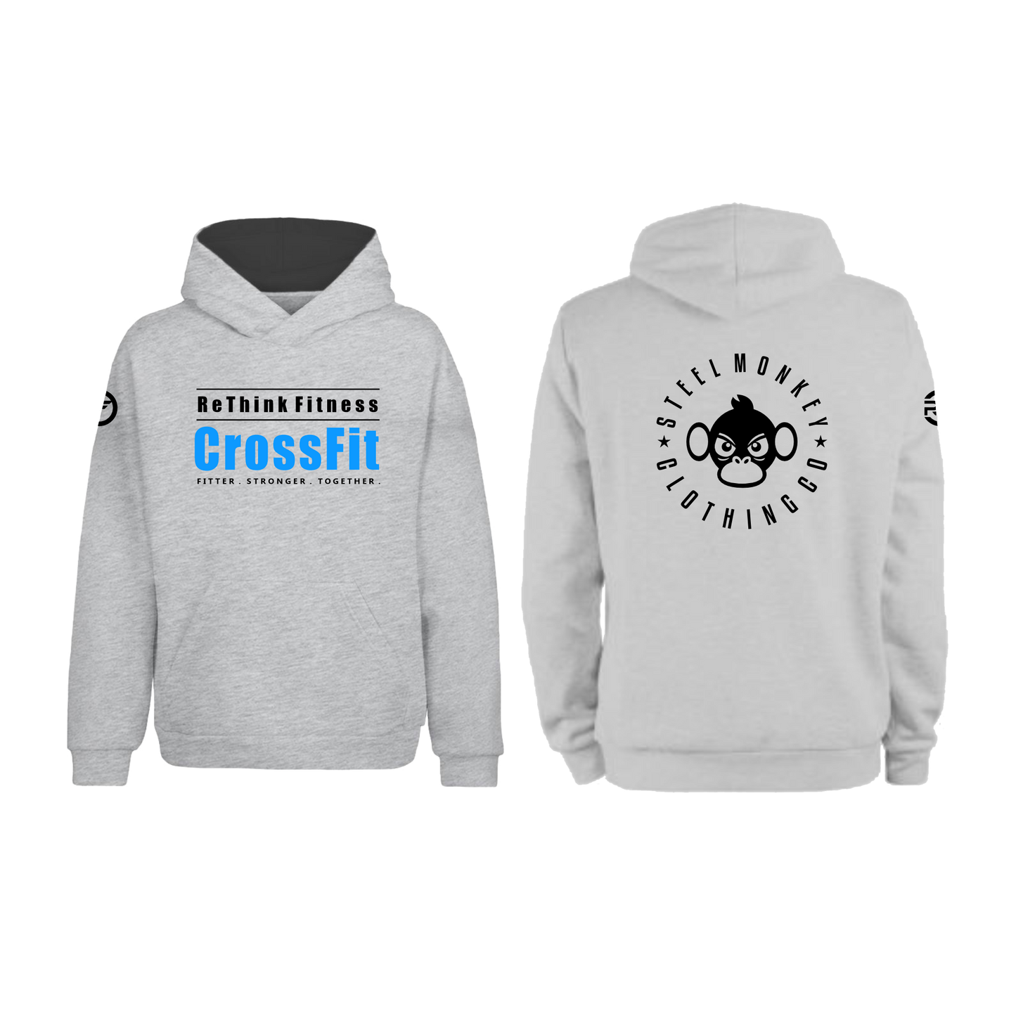 Rethink Fitness Crossfit - Hoodie - Grey