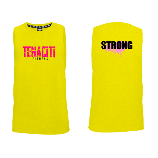 Tenaciti Fitness - Muscle Tank - Yellow - Brushed Spandex