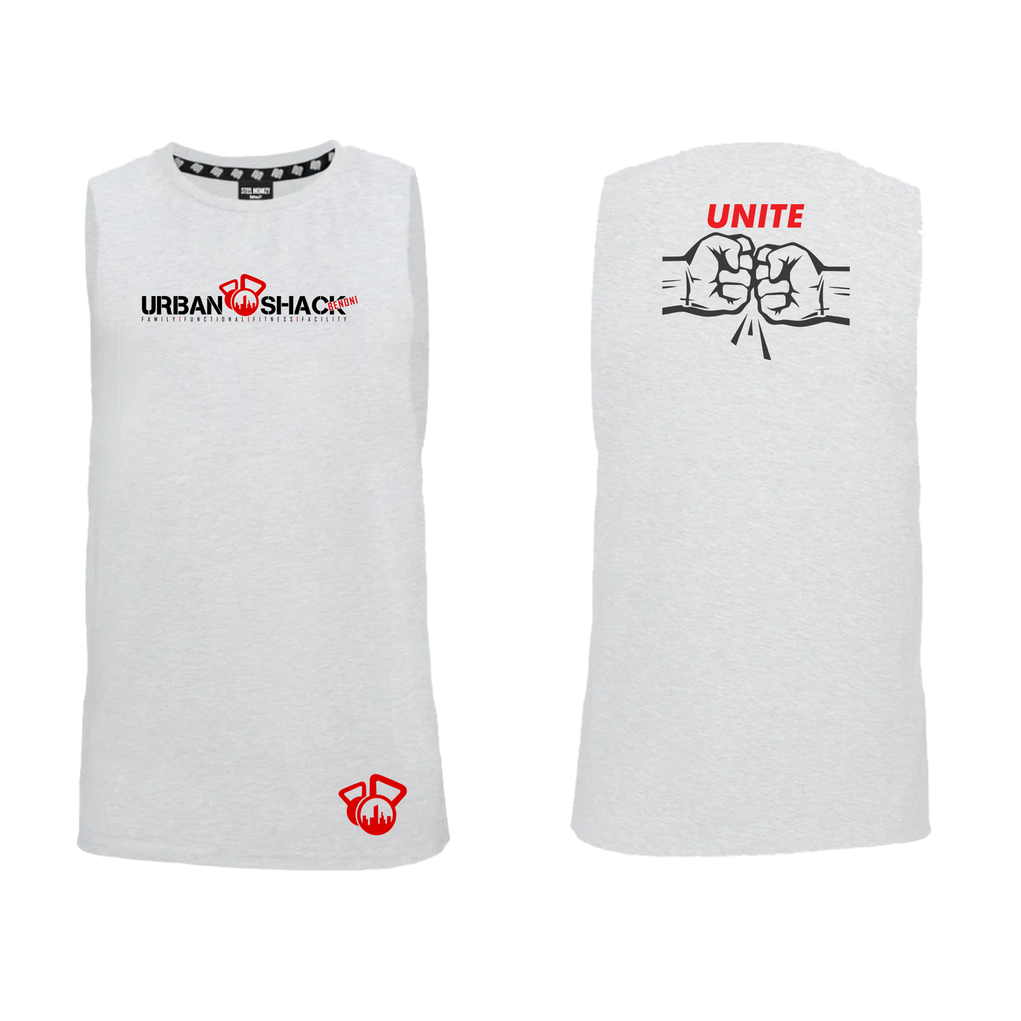 Urban Shack Unite - Merch - Muscle Tank - White